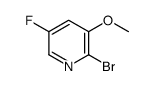 2-溴-5-氟-3-甲氧基吡啶结构式