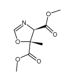 trans-5-methyl-4,5-dicarbomethoxy-2-oxazoline结构式