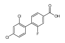 4-(2,4-dichlorophenyl)-3-fluorobenzoic acid Structure