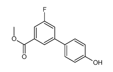 METHYL 5-FLUORO-4'-HYDROXY-[1,1'-BIPHENYL]-3-CARBOXYLATE结构式