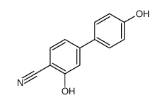 2-hydroxy-4-(4-hydroxyphenyl)benzonitrile结构式