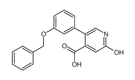 2-oxo-5-(3-phenylmethoxyphenyl)-1H-pyridine-4-carboxylic acid结构式