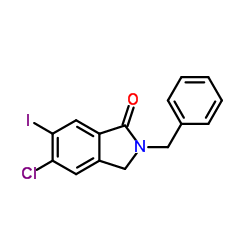 2-Benzyl-5-chloro-6-iodoisoindolin-1-one structure