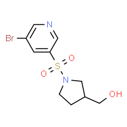 (1-(5-bromopyridin-3-ylsulfonyl)pyrrolidin-3-yl)Methanol structure