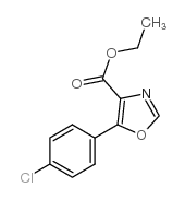 5-(4-氯苯基)恶唑-4-甲酸乙酯结构式