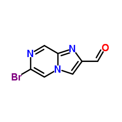 6-Bromoimidazo[1,2-a]pyrazine-2-carbaldehyde结构式