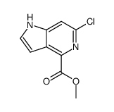 6-chloro-4-methoxycarbonyl-1H-pyrrolo[3,2-c]pyridine Structure