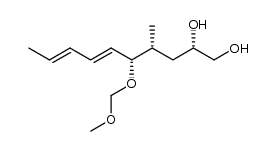 (2S,4R,5S,6E,8E)-5-(methoxymethoxy)-4-methyl-6,8-decadien-1,2-diol结构式