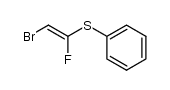 (E)-α-fluoro-β-bromovinyl phenyl sulfide结构式