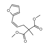 (Z)-dimethyl 2-(3-(furan-2-yl)allyl)-2-methylmalonate Structure