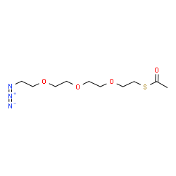 S-Acetyl-PEG3-azide结构式