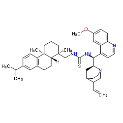 N-[(8α,9S)-6'-甲氧基辛可宁-9-基]-N'-[[(1R,4aS,10aR)-1,2,3,4,4a,9,10,10a-八氢-1,4a-二甲基-7-异丙基-1-菲基]甲基]硫脲图片