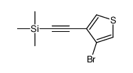 2-(4-bromothiophen-3-yl)ethynyl-trimethylsilane结构式