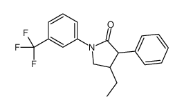 4-ethyl-3-phenyl-1-[3-(trifluoromethyl)phenyl]pyrrolidin-2-one结构式