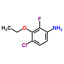 4-Chloro-3-ethoxy-2-fluoroaniline Structure