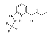 N-ethyl-2-(trifluoromethyl)-1H-benzimidazole-4-carboxamide结构式