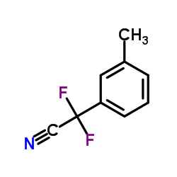 Difluoro(3-methylphenyl)acetonitrile Structure