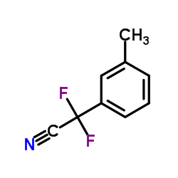 Difluoro(3-methylphenyl)acetonitrile structure