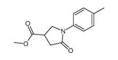 Methyl 1-(4-tolyl)-5-oxo-3-pyrrolidinecarboxylate Structure