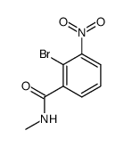2-bromo-N-methyl-3-nitrobenzamide结构式