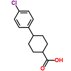 4-(4-Chlorophenyl)cyclohexanecarboxylic acid结构式