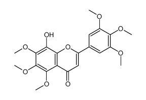 8-hydroxy-5,6,7,3',4',5'-hexamethoxyflavone结构式
