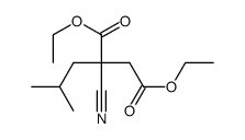 diethyl 2-cyano-2-isobutylsuccinate Structure