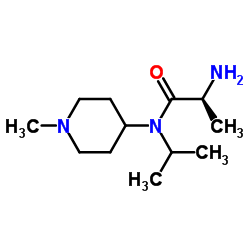 N-Isopropyl-N-(1-methyl-4-piperidinyl)-L-alaninamide Structure