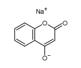 sodium salt of 4-hydroxy coumarin结构式