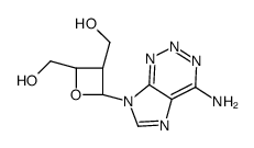 [(2R,3R,4S)-2-(4-aminoimidazo[4,5-d]triazin-7-yl)-4-(hydroxymethyl)oxetan-3-yl]methanol结构式