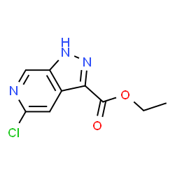 Ethyl 5-chloro-1H-pyrazolo[3,4-c]pyridine-3-carboxylate结构式