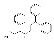 3,3-diphenylpropyl(1-phenylpropyl)azanium,chloride结构式