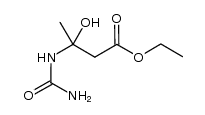 ethyl 3-hydroxy-3-ureidobutanoate结构式