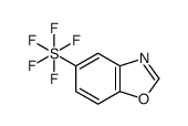 5-(Pentafluoro-λ6-sulfanyl)-1,3-benzoxazole结构式