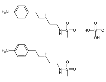 N-[2-[2-(4-aminophenyl)ethylamino]ethyl]methanesulfonamide,sulfuric acid结构式