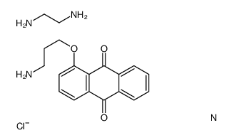 1-(3-aminopropoxy)anthracene-9,10-dione,ethane-1,2-diamine,platinum(2+),chloride,nitrate Structure