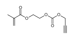 2-prop-2-ynoxycarbonyloxyethyl 2-methylprop-2-enoate结构式