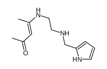 4-[2-(1H-pyrrol-2-ylmethylamino)ethylamino]pent-3-en-2-one结构式