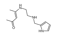 4-[2-(1H-pyrrol-2-ylmethylamino)ethylamino]pent-3-en-2-one Structure