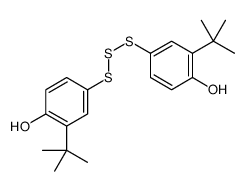 2-tert-butyl-4-[(3-tert-butyl-4-hydroxyphenyl)trisulfanyl]phenol结构式