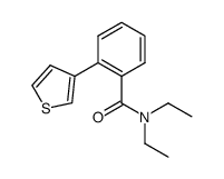 N,N-diethyl-2-(thiophen-3-yl)benzamide结构式