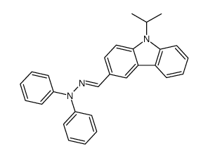 9-isopropylcarbazole-3-carbaldehyde diphenylhydrazone (anti- form) Structure