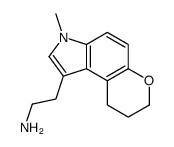 2-(3-methyl-8,9-dihydro-7H-pyrano[3,2-e]indol-1-yl)ethanamine Structure