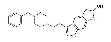 3-[2-(1-benzylpiperidin-4-yl)ethyl]-2,5-dihydropyrrolo[3,2-f][1,2]benzoxazol-6-one structure