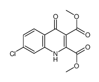 dimethyl 7-chloro-4-oxo-1H-quinoline-2,3-dicarboxylate Structure