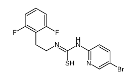 1-(5-bromopyridin-2-yl)-3-[2-(2,6-difluorophenyl)ethyl]thiourea Structure