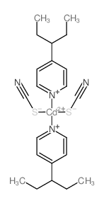 Cadmium,bis[4-(1-ethylpropyl)pyridine]bis(thiocyanato-S)-, (T-4)- (9CI)结构式