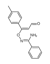 N'-((3-oxo-1-(p-tolyl)prop-1-en-1-yl)oxy)benzimidamide Structure