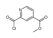 4-Pyridinecarboxylicacid,2-(chlorocarbonyl)-,methylester(9CI) Structure