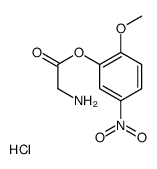 2-methoxy-5-nitrophenyl glycinate Structure